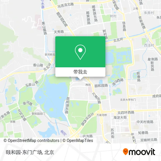 颐和园-东门广场地图