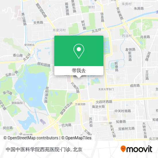 中国中医科学院西苑医院-门诊地图
