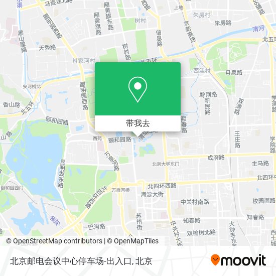 北京邮电会议中心停车场-出入口地图