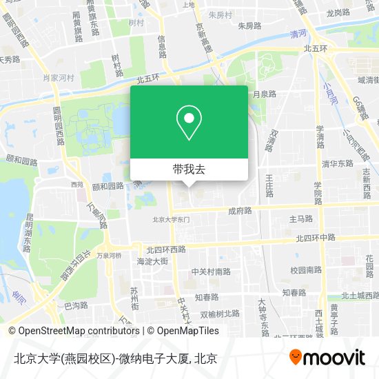 北京大学(燕园校区)-微纳电子大厦地图