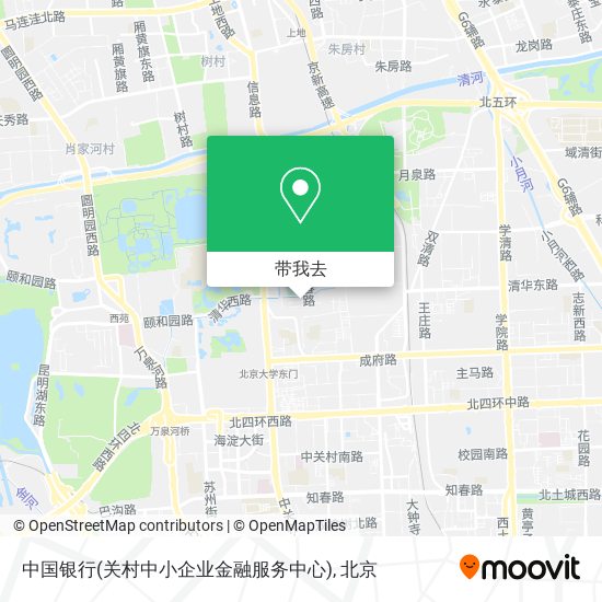 中国银行(关村中小企业金融服务中心)地图