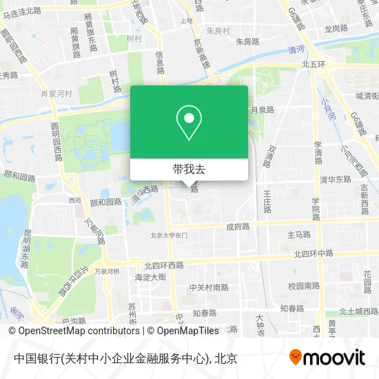 中国银行(关村中小企业金融服务中心)地图