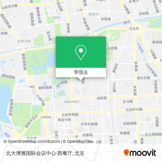 北大博雅国际会议中心-西餐厅地图