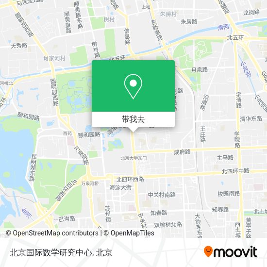 北京国际数学研究中心地图