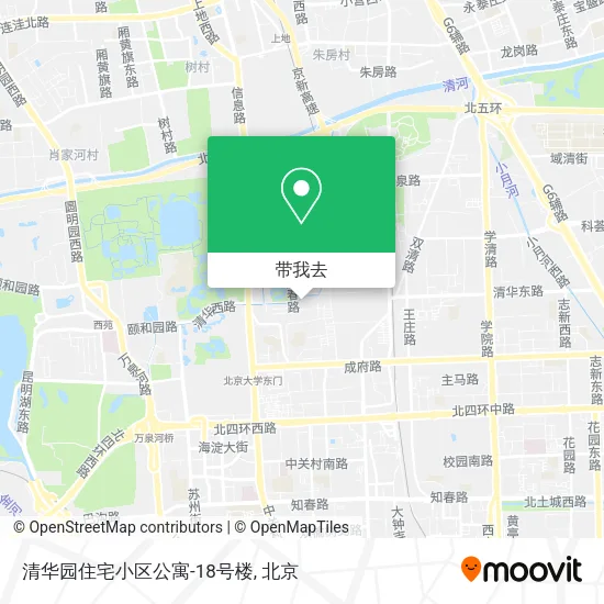 清华园住宅小区公寓-18号楼地图