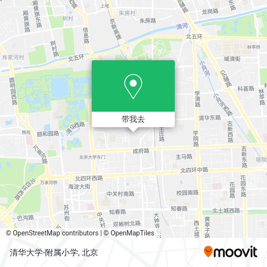 清华大学-附属小学地图