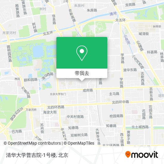 清华大学普吉院-1号楼地图