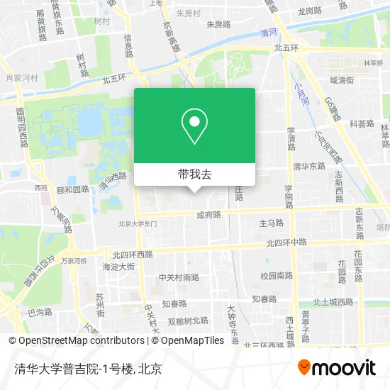 清华大学普吉院-1号楼地图