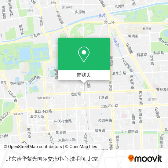 北京清华紫光国际交流中心-洗手间地图
