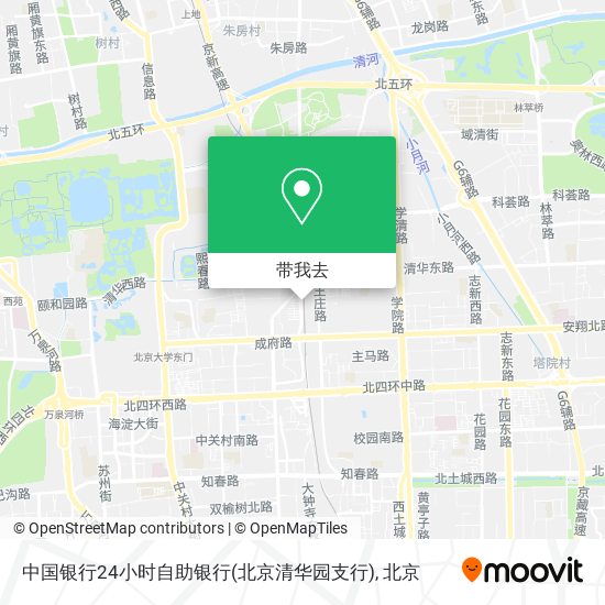 中国银行24小时自助银行(北京清华园支行)地图