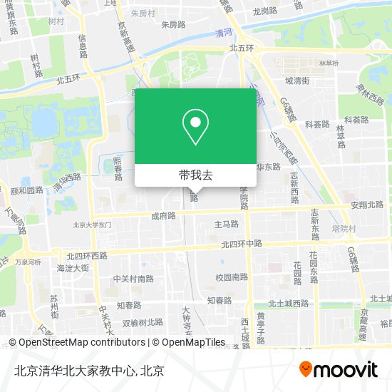 北京清华北大家教中心地图