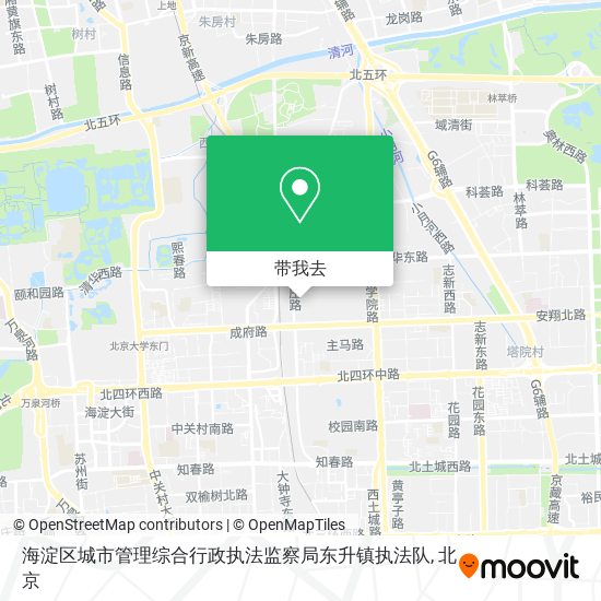 海淀区城市管理综合行政执法监察局东升镇执法队地图