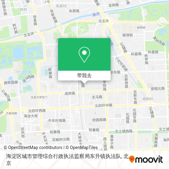 海淀区城市管理综合行政执法监察局东升镇执法队地图