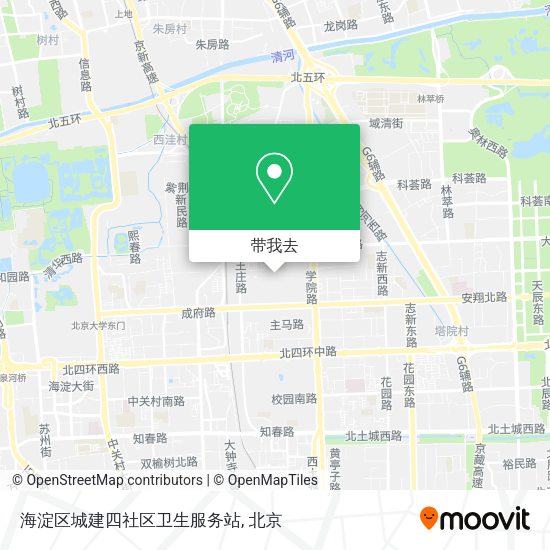 海淀区城建四社区卫生服务站地图