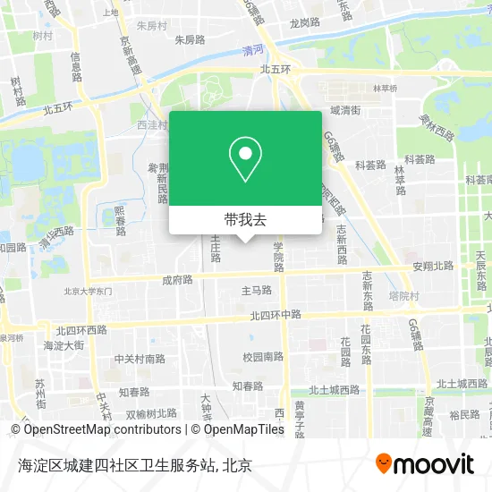 海淀区城建四社区卫生服务站地图