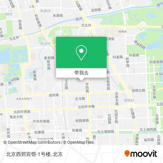 北京西郊宾馆-1号楼地图