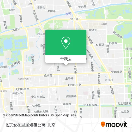 北京爱在里屋短租公寓地图