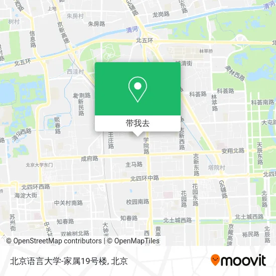 北京语言大学-家属19号楼地图