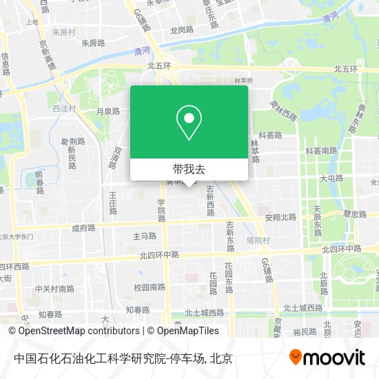 中国石化石油化工科学研究院-停车场地图