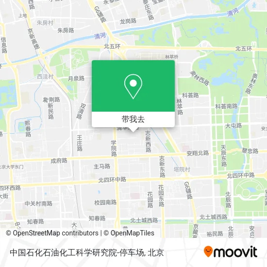中国石化石油化工科学研究院-停车场地图