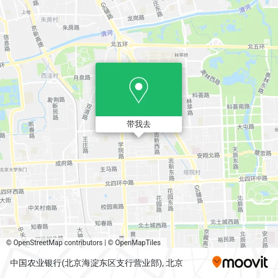 中国农业银行(北京海淀东区支行营业部)地图