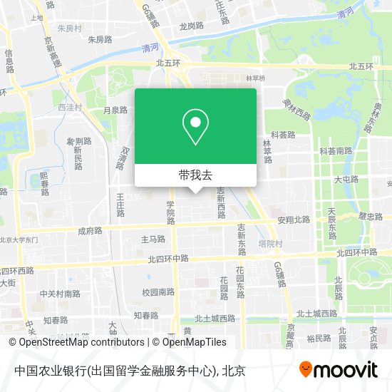 中国农业银行(出国留学金融服务中心)地图