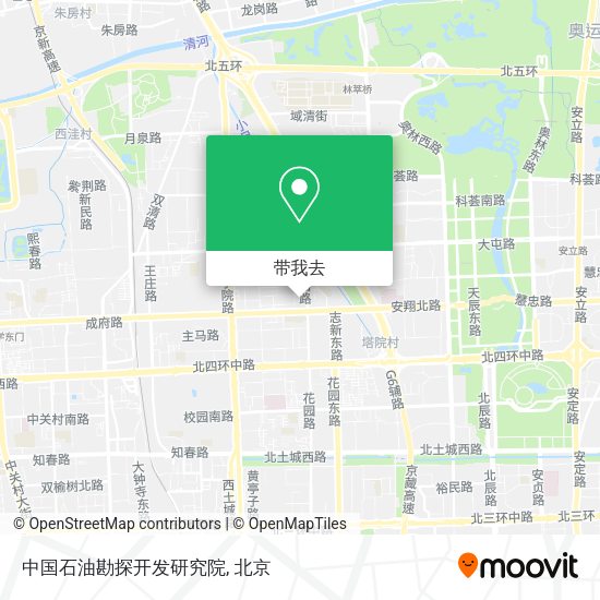 中国石油勘探开发研究院地图