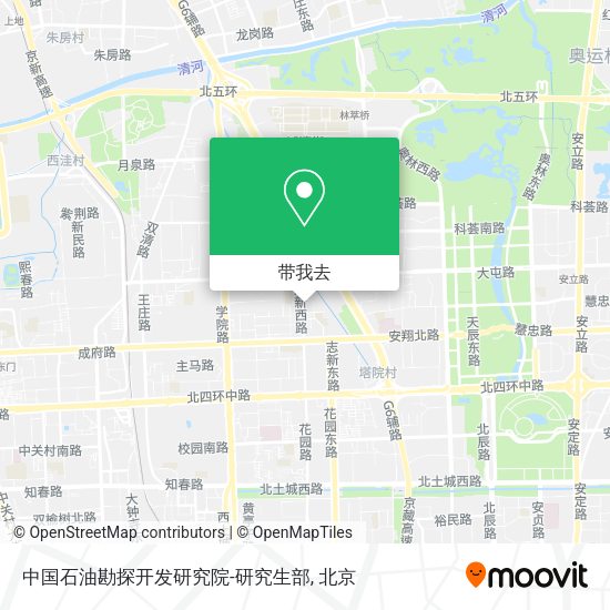 中国石油勘探开发研究院-研究生部地图