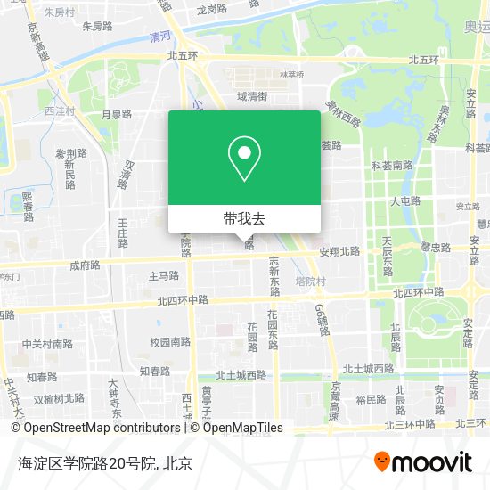 海淀区学院路20号院地图