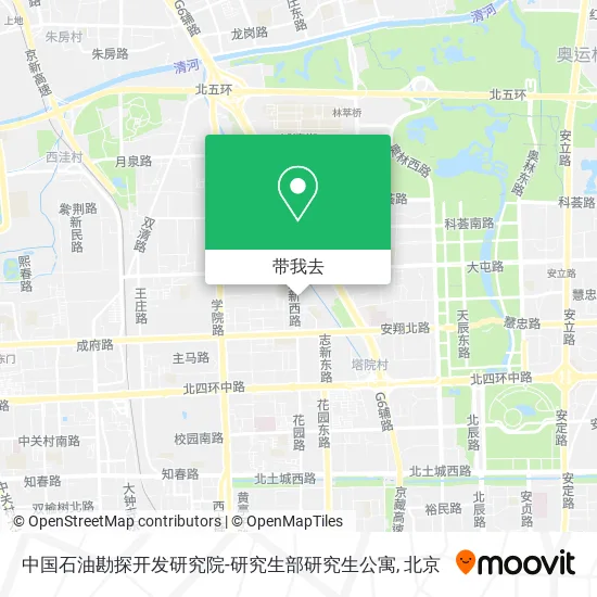 中国石油勘探开发研究院-研究生部研究生公寓地图