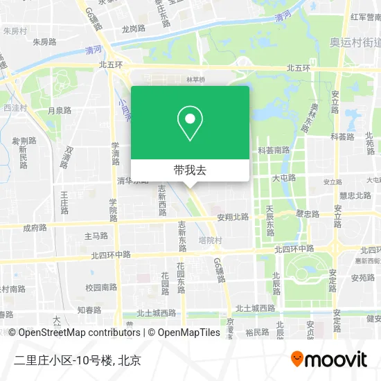 二里庄小区-10号楼地图
