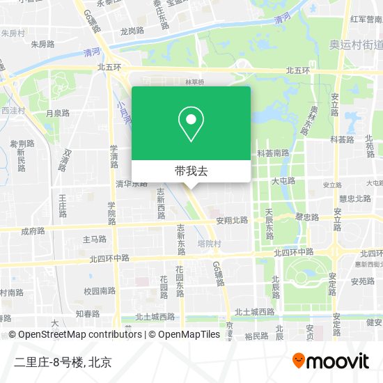 二里庄-8号楼地图