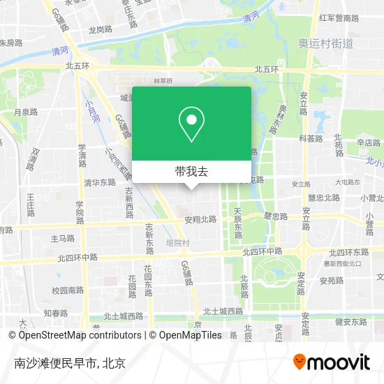 南沙滩便民早市地图