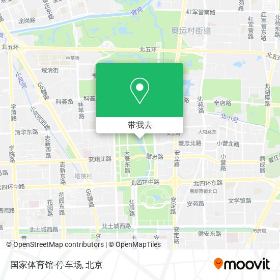 国家体育馆-停车场地图