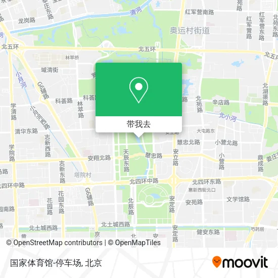 国家体育馆-停车场地图