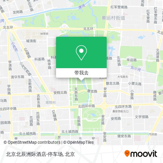 北京北辰洲际酒店-停车场地图