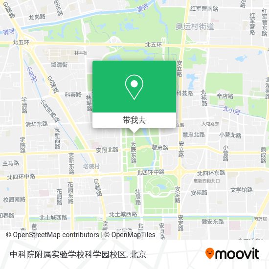 中科院附属实验学校科学园校区地图