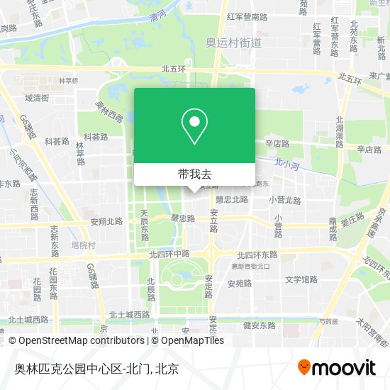 奥林匹克公园中心区-北门地图