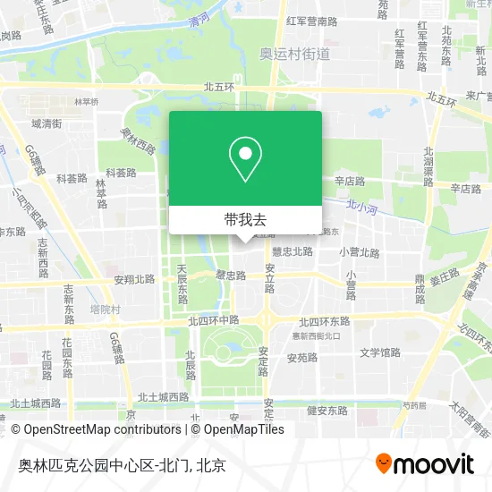 奥林匹克公园中心区-北门地图