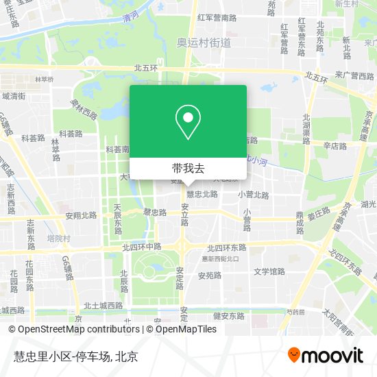 慧忠里小区-停车场地图