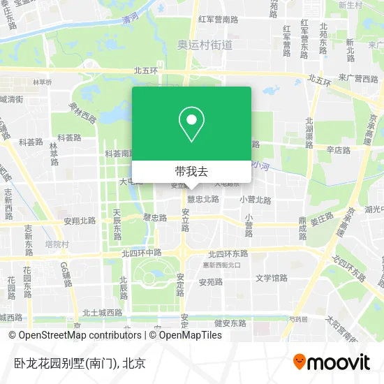 卧龙花园别墅(南门)地图