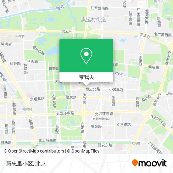 慧忠里小区地图