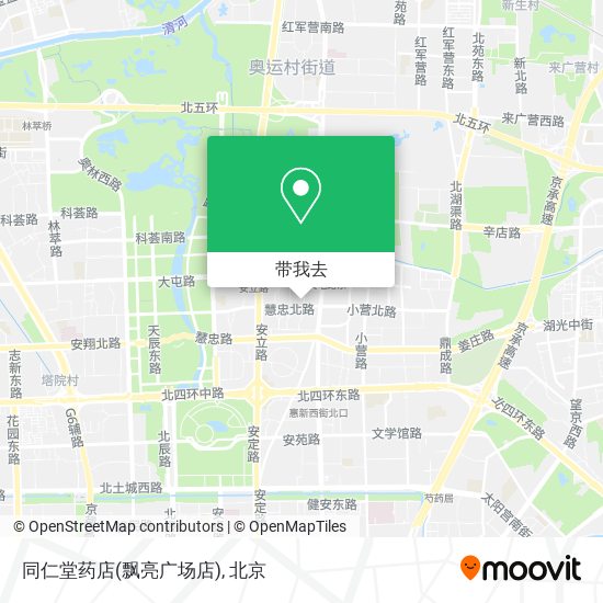 同仁堂药店(飘亮广场店)地图