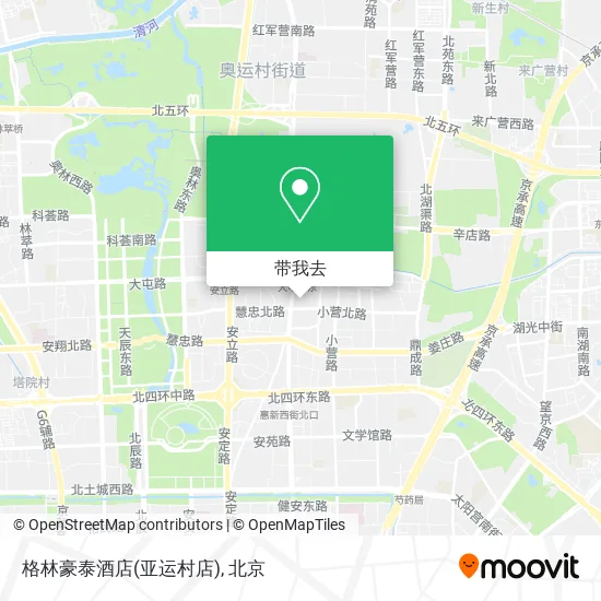 格林豪泰酒店(亚运村店)地图