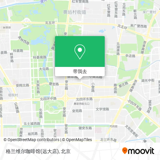 格兰维尔咖啡馆(远大店)地图