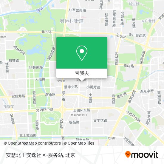 安慧北里安逸社区-服务站地图