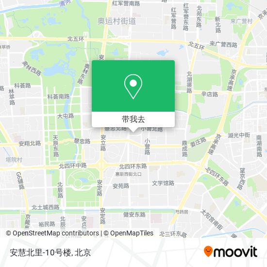安慧北里-10号楼地图