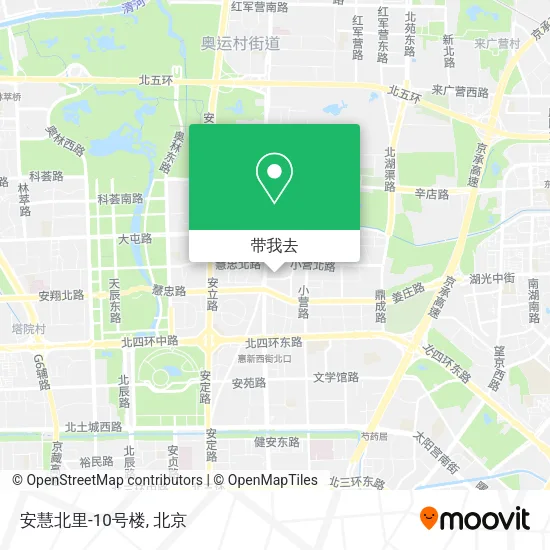 安慧北里-10号楼地图