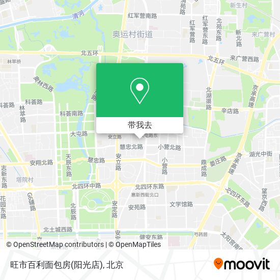 旺市百利面包房(阳光店)地图