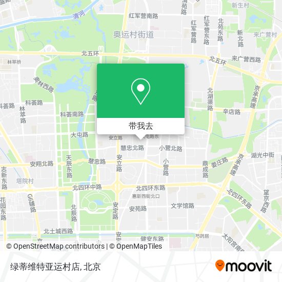 绿蒂维特亚运村店地图